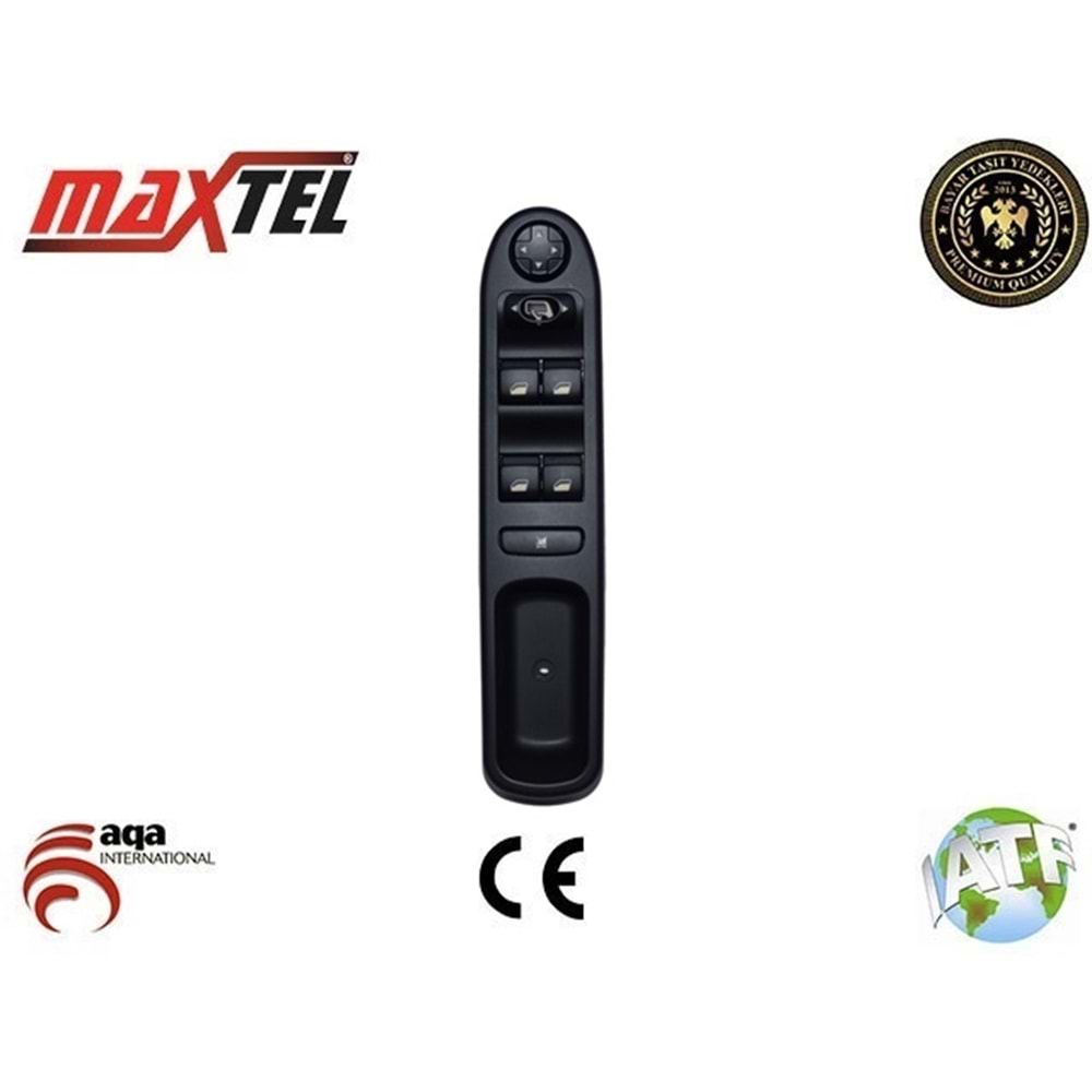 CAM KALDIRMA ANAHTARI PEUGEOT 207 ON SOL 06-12 P207+ 12-18 FISLI AYNA KARARTMALI