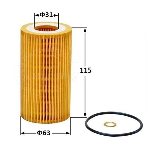 YAG FILTRESI W203 00>07 W211 02>08 W210 99>02 VIANO W639 03> VITO W639 03> SPRINTER 00>06 A61180000