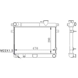 RADYATOR MOTOR SU 3 SIRA SUPER M131 ALUMINYUM