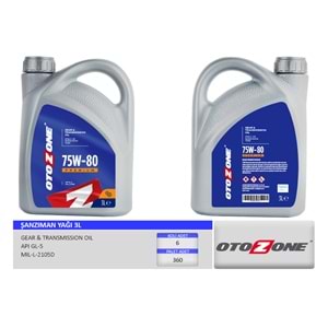 SANZIMAN YAGI 75W80 3 LITRE GL-5