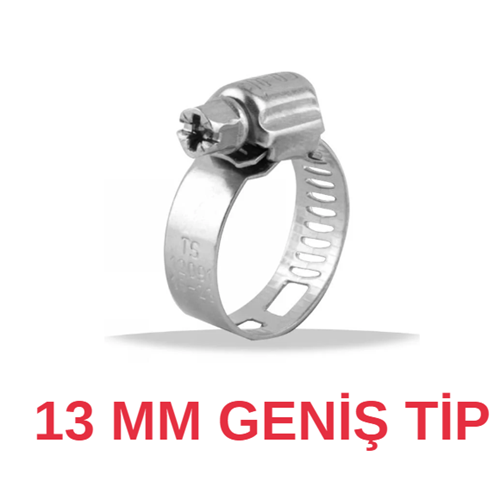 HORTUM KELEPCESI UNIVERSAL 13MM KALIN TIP 22/36 (PK50)