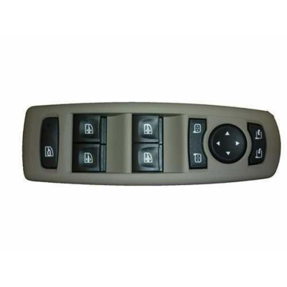 CAM ACMA ANAHTARI DUGEMSI (BEJ) ON SOL/SAG FLUENCE (DORTLU + MERKEZI KILIT DUGMELI + AYNA AYARLI)