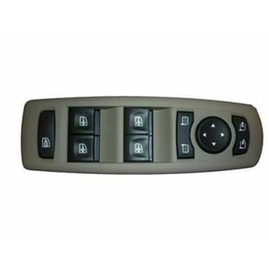 CAM ACMA ANAHTARI DUGEMSI (BEJ) ON SOL/SAG FLUENCE (DORTLU + MERKEZI KILIT DUGMELI + AYNA AYARLI)